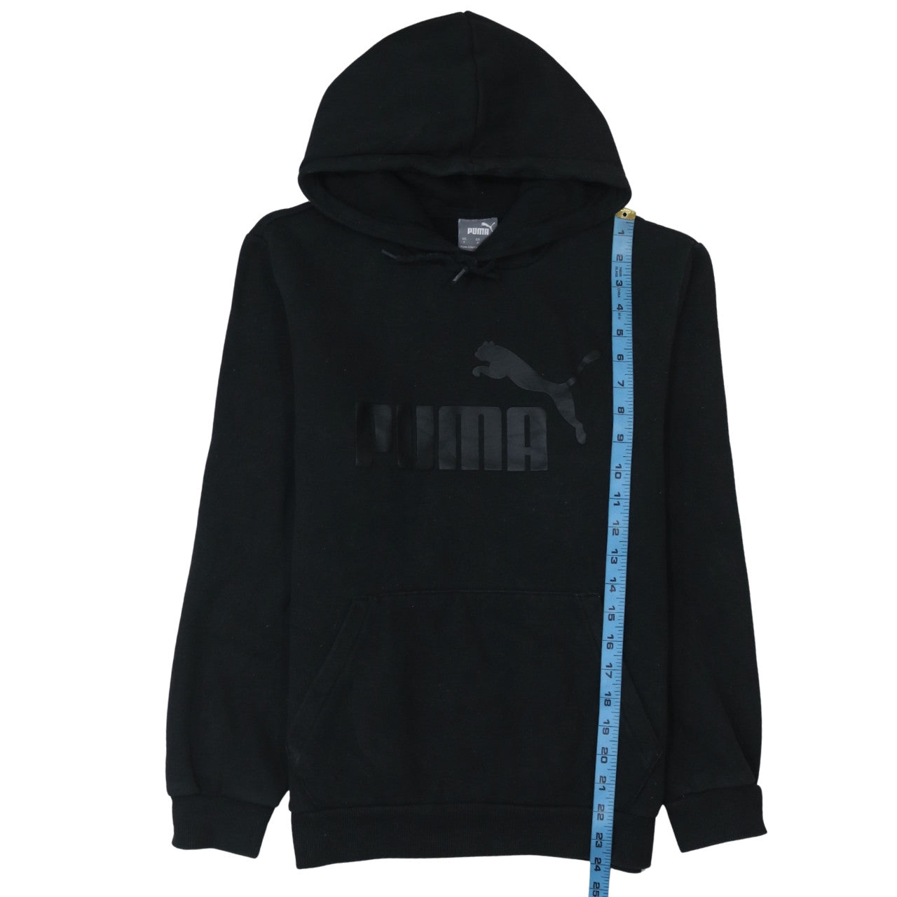 Mens UK Size S Puma Black Pullover Hoodie