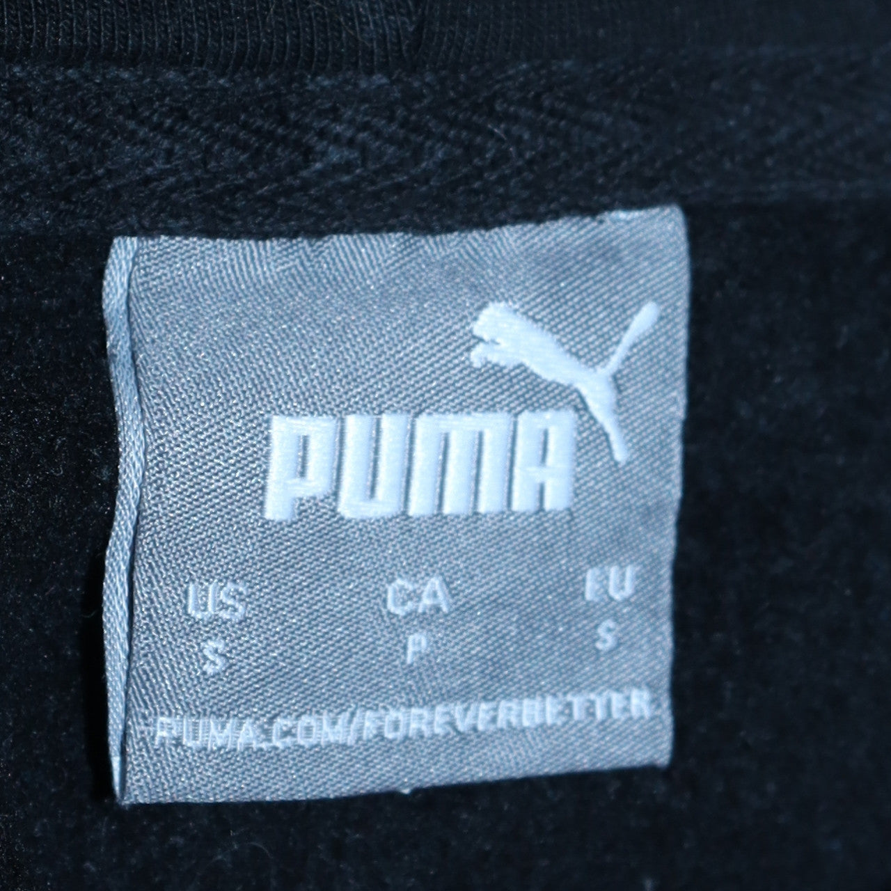 Mens UK Size S Puma Black Pullover Hoodie