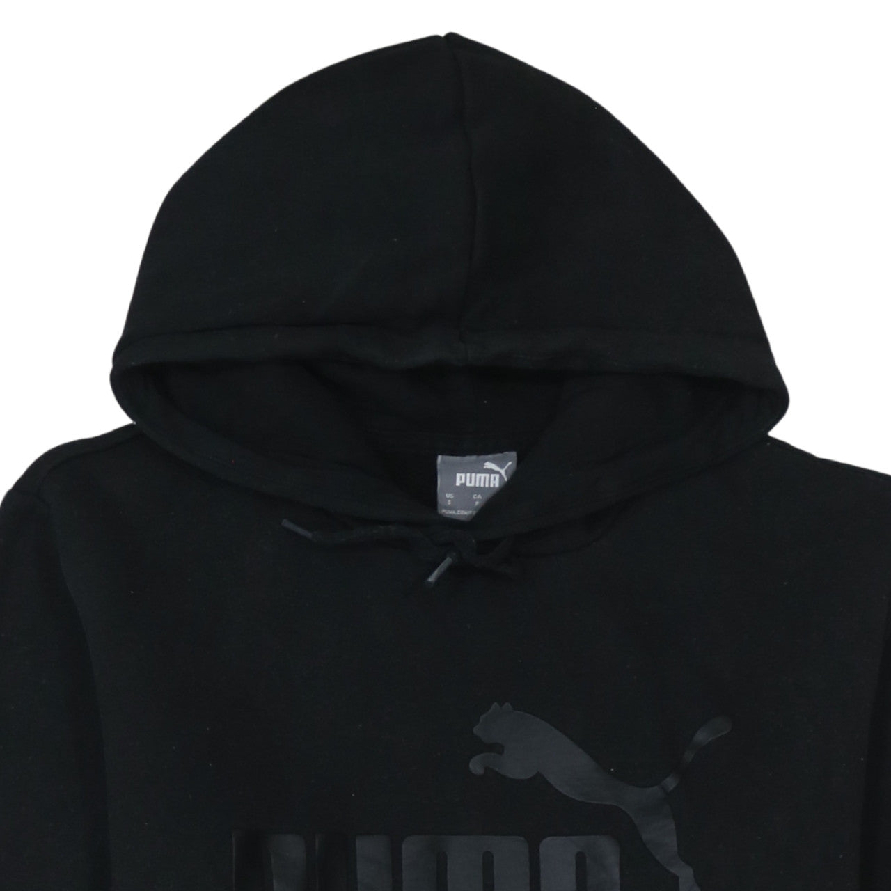 Mens UK Size S Puma Black Pullover Hoodie