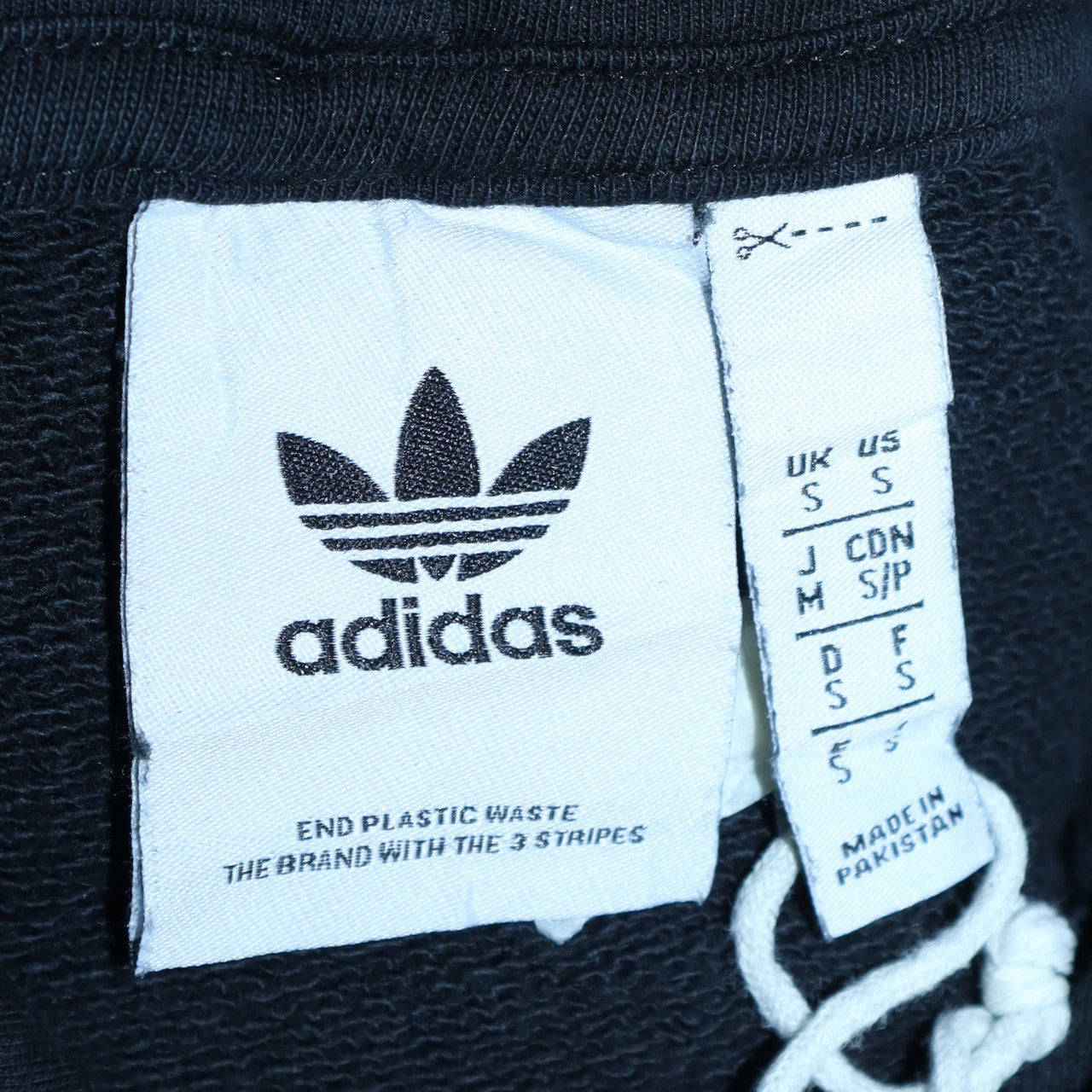 Mens UK Size S adidas Black Pullover Hoodie