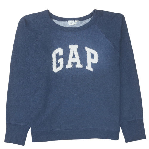 Womens UK Size M GAP Blue Pullover Sweatshirt