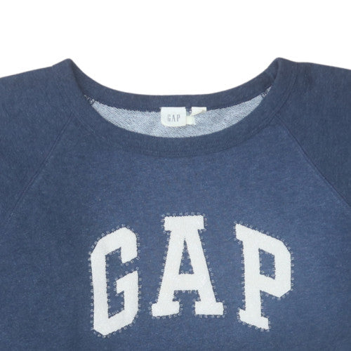 Womens UK Size M GAP Blue Pullover Sweatshirt