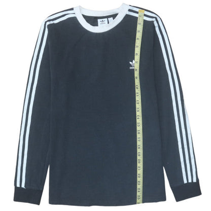 Adidas Women's Black Long Sleeve Crew Neck Jersey Top Size 16