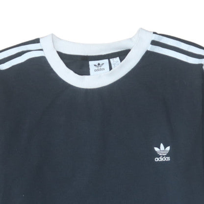 Adidas Women's Black Long Sleeve Crew Neck Jersey Top Size 16