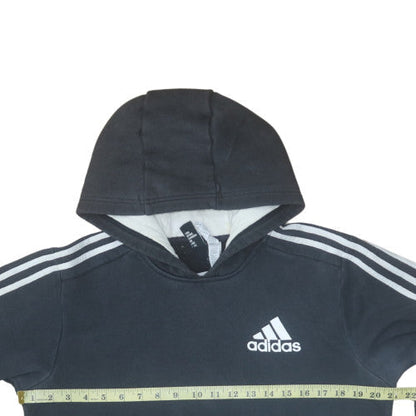 Mens UK Size M Adidas Black Pullover Hoodie