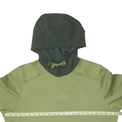 Mens UK Size L Nike Green Pullover Hoodie