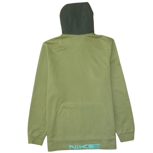 Mens UK Size L Nike Green Pullover Hoodie