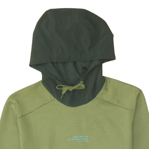 Mens UK Size L Nike Green Pullover Hoodie