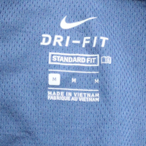 Mens UK Size M Nike Blue Henley Sweatshirt