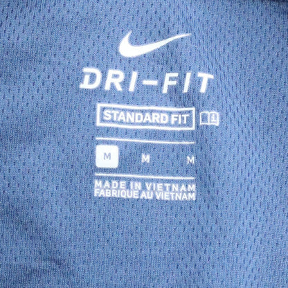 Mens UK Size M Nike Blue Henley Sweatshirt
