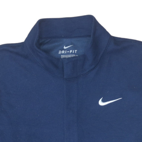 Mens UK Size M Nike Blue Henley Sweatshirt