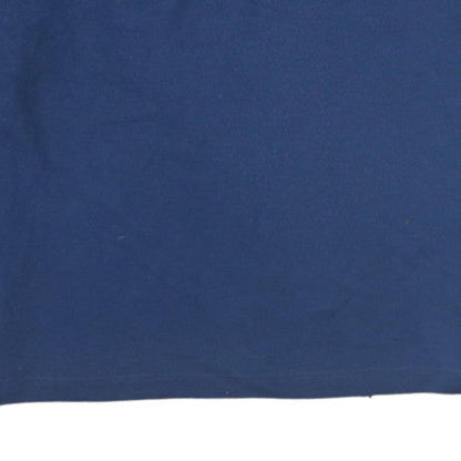 Mens UK Size M Nike Blue Henley Sweatshirt