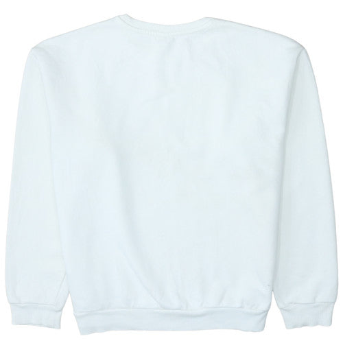 Womens UK Size M Puma White Pullover Sweatshirt