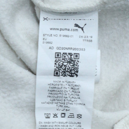 Womens UK Size M Puma White Pullover Sweatshirt