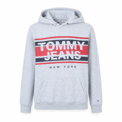 Mens UK Size S Tommy Jeans Grey Pullover Hoodie