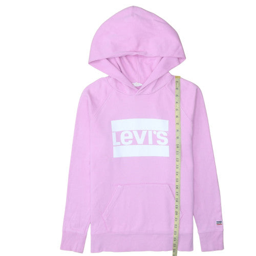 Womens UK Size S Levi's Pink Pullover Hoodie