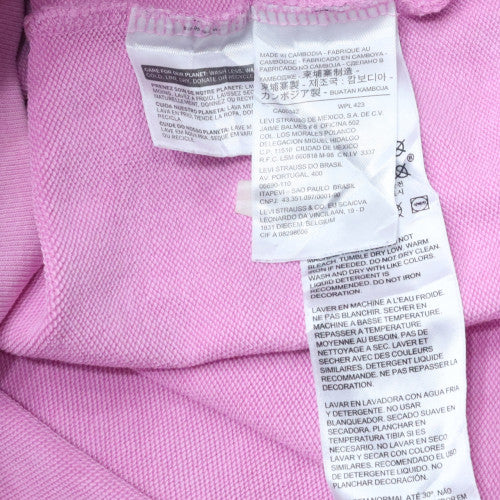 Womens UK Size S Levi's Pink Pullover Hoodie