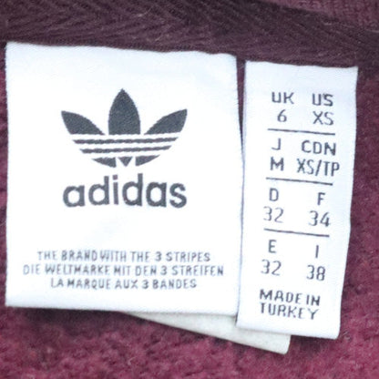 Womens UK Size 6 Adidas Red Pullover Sweatshirt