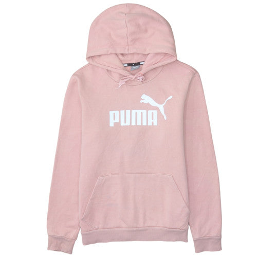Womens UK Size M Puma Pink Pullover Hoodie