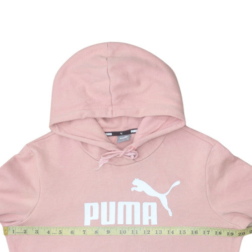 Womens UK Size M Puma Pink Pullover Hoodie