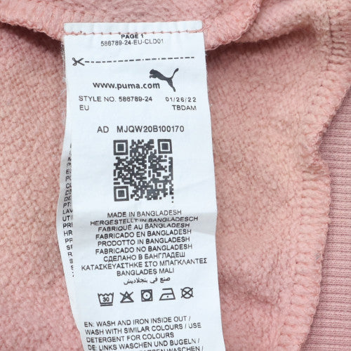 Womens UK Size M Puma Pink Pullover Hoodie