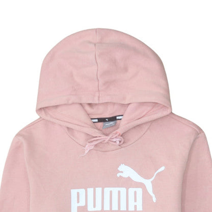 Womens UK Size M Puma Pink Pullover Hoodie
