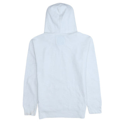 Womens UK Size XS Hollister White Pullover Hoodie
