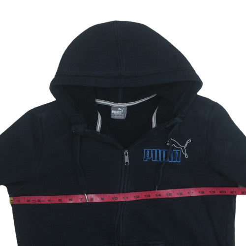 Mens UK Size M Puma Black Full Zip Hoodie