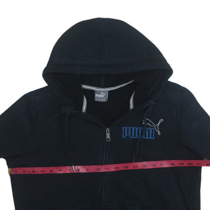 Mens UK Size M Puma Black Full Zip Hoodie