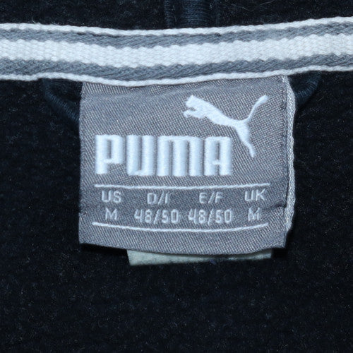 Mens UK Size M Puma Black Full Zip Hoodie