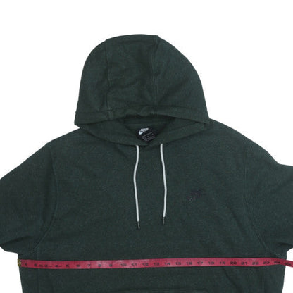 Mens UK Size L Nike Green Pullover Hoodie
