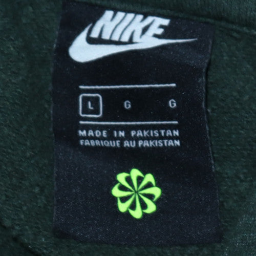 Mens UK Size L Nike Green Pullover Hoodie