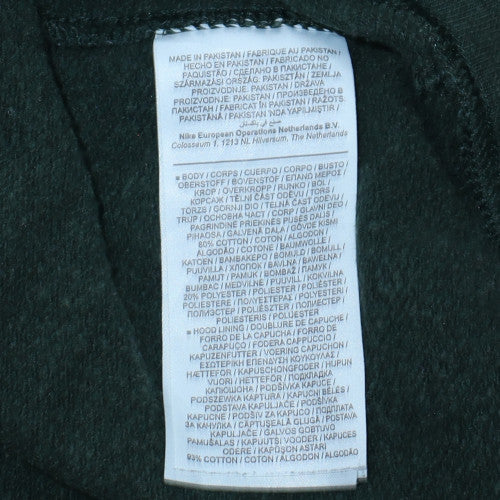 Mens UK Size L Nike Green Pullover Hoodie