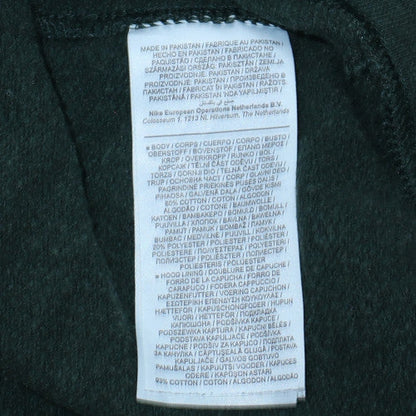 Mens UK Size L Nike Green Pullover Hoodie