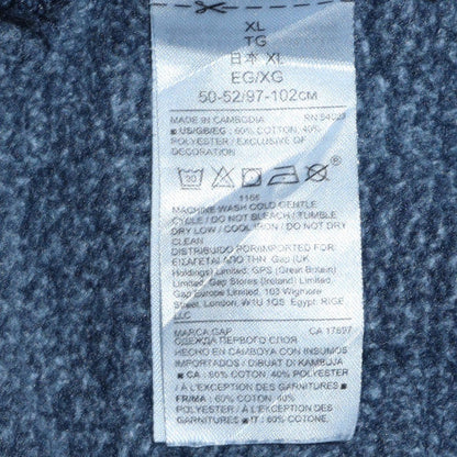 Mens UK Size XL GAP Blue Pullover Hoodie