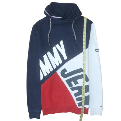 Mens UK Size M Tommy Jeans Multicoloured Pullover Hoodie