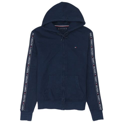 Mens UK Size S Tommy Hilfiger Blue Full Zip Hoodie