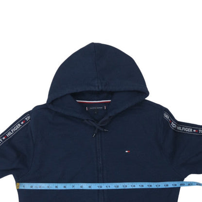 Mens UK Size S Tommy Hilfiger Blue Full Zip Hoodie