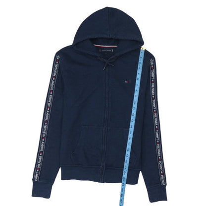 Mens UK Size S Tommy Hilfiger Blue Full Zip Hoodie