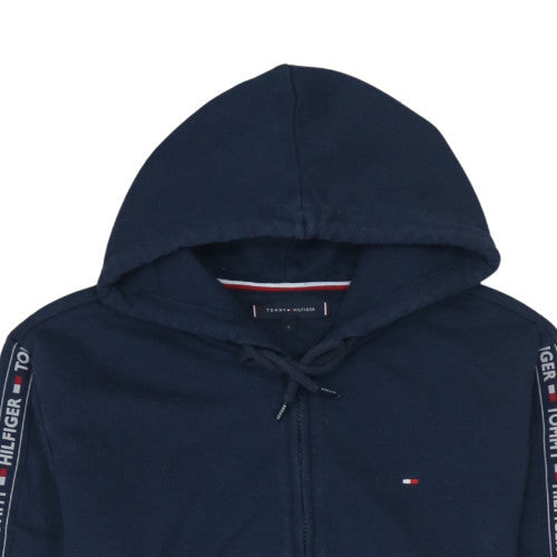 Mens UK Size S Tommy Hilfiger Blue Full Zip Hoodie