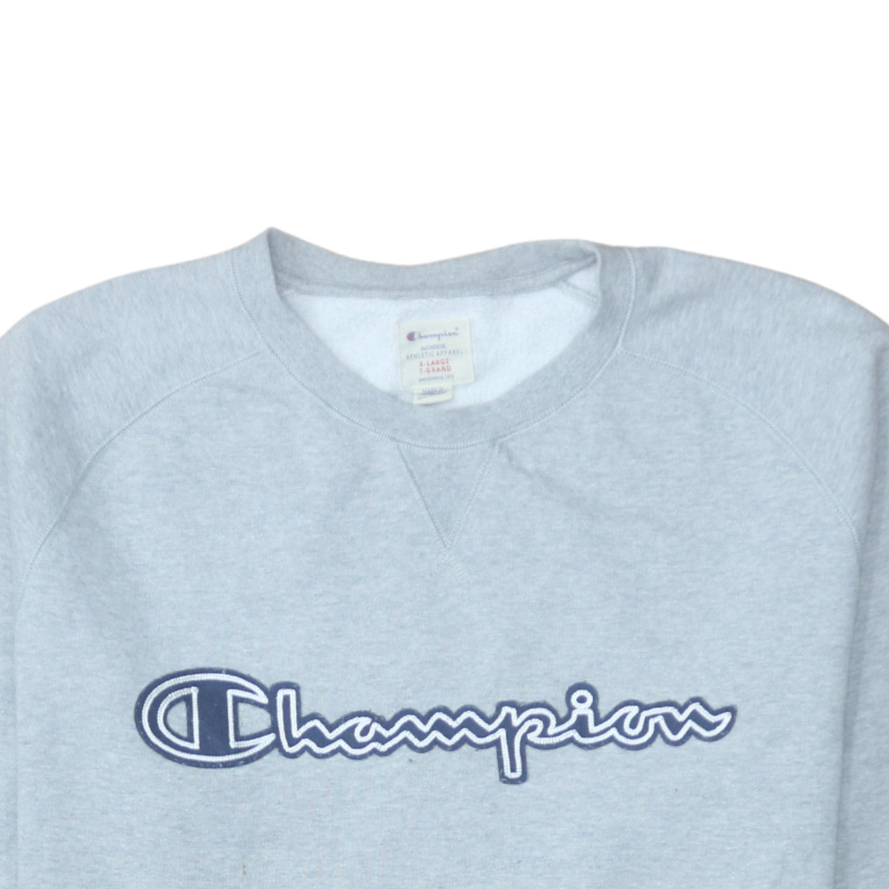 Mens UK Size XL Champion Grey Pullover Sweatshirt