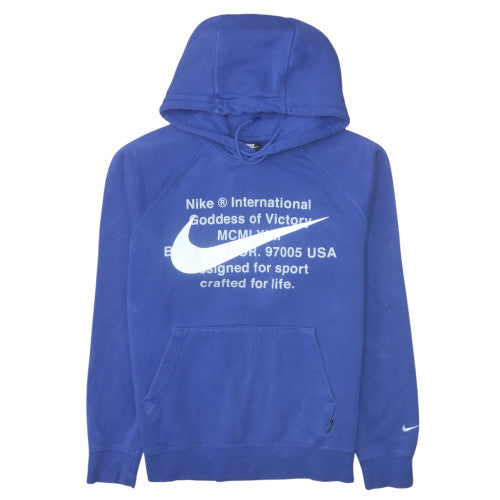 Mens UK Size M Nike Blue Pullover Hoodie