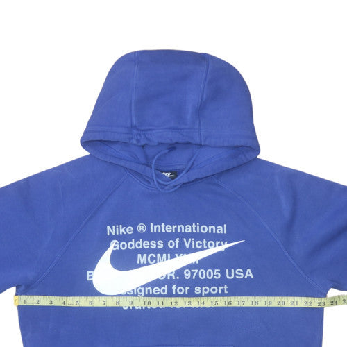 Mens UK Size M Nike Blue Pullover Hoodie