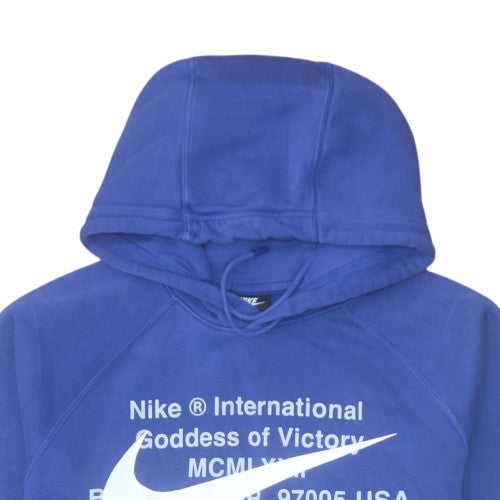 Mens UK Size M Nike Blue Pullover Hoodie