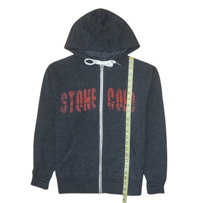Womens UK Size M WWE Grey Full Zip Hoodie