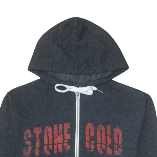 Womens UK Size M WWE Grey Full Zip Hoodie