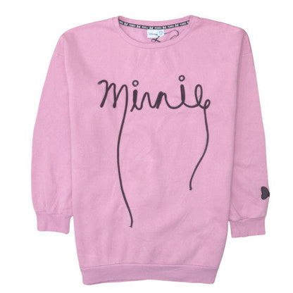 Womens UK Size XL Disney Pink Pullover Sweatshirt