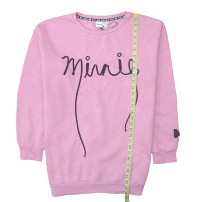 Womens UK Size XL Disney Pink Pullover Sweatshirt