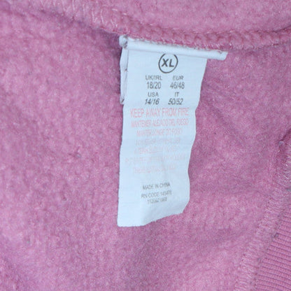 Womens UK Size XL Disney Pink Pullover Sweatshirt