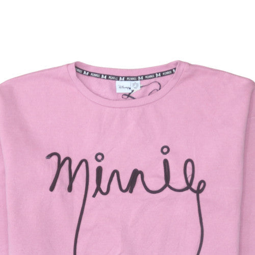 Womens UK Size XL Disney Pink Pullover Sweatshirt